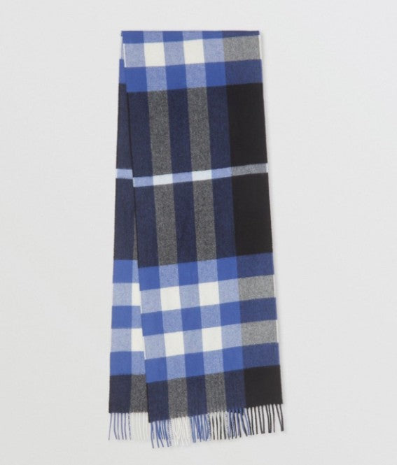 Sciarpa in cashmere con motivo tartan