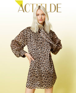 ⚡Abito jacquard lurex animalier