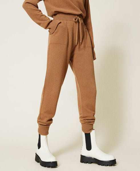 Joggers in lana e cashmere