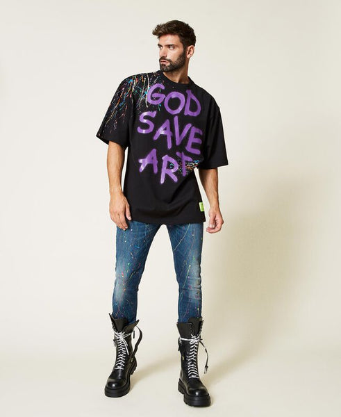 T-shirt unisex MYFO 'God Save Art'