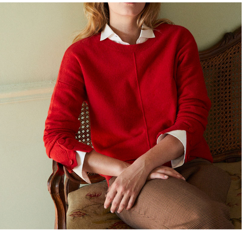 Maglia Jypie - 100% cashmere - rosso